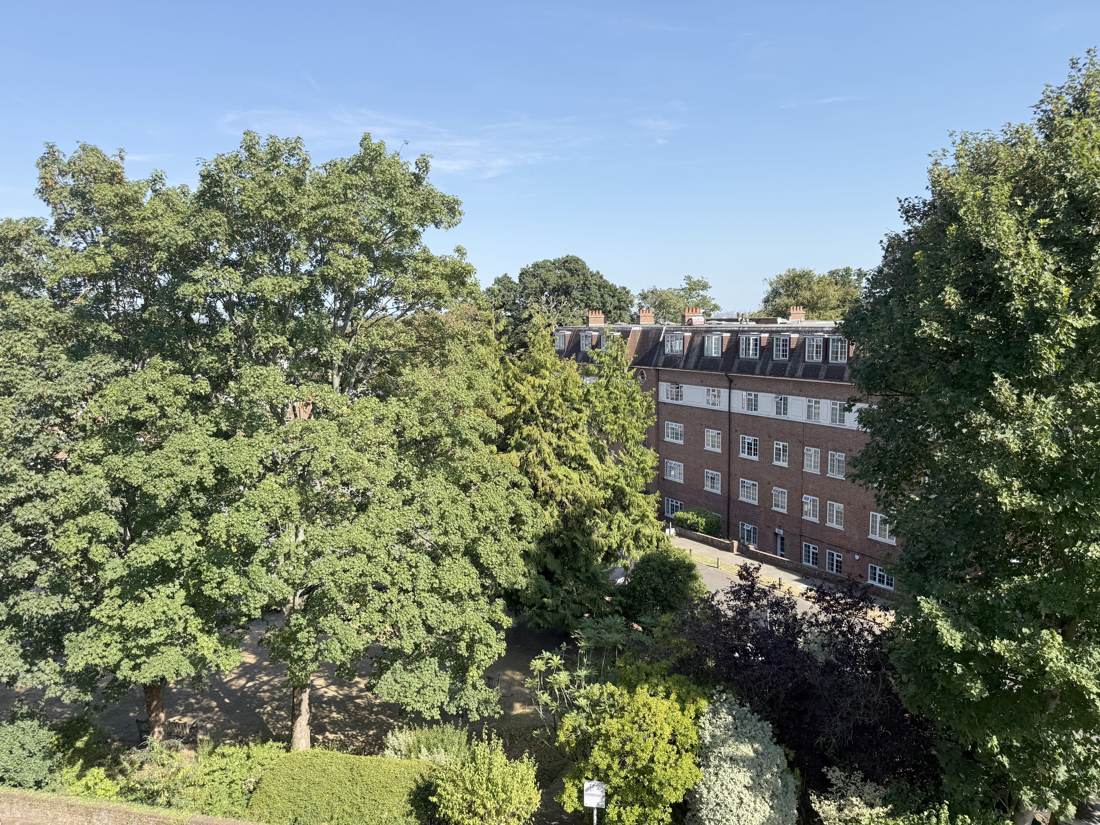 Elevated London views from the apartment